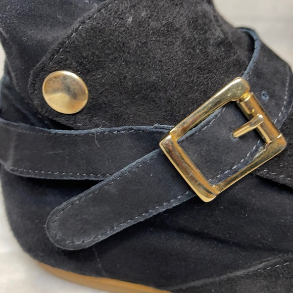 House of Harlow 1960 Hollie Black Suede Ankle Booties - Picture 6 of 15